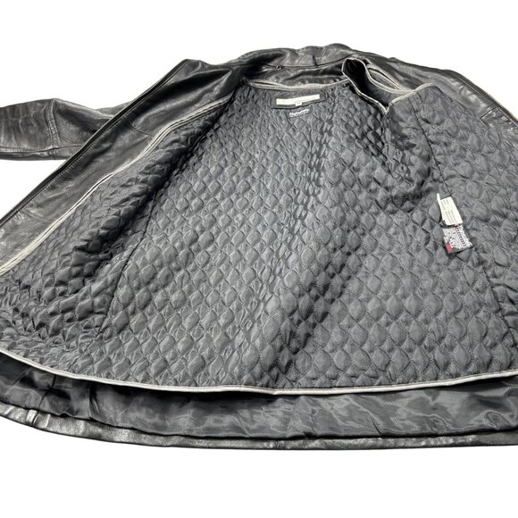 Wilsons Leather Womens Black Jacket With Thinsulate Insulation M Size - Picture 10 of 10